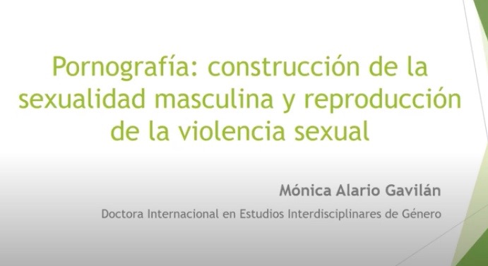 Jornada pornografía / construcción sexualidad masculina una