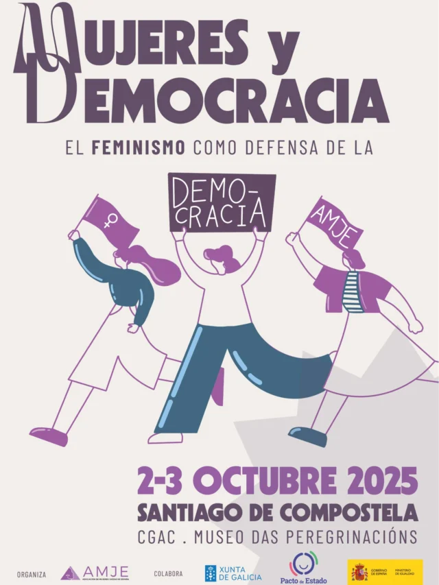 Quedan dos días para encontrarnos en Santiago de Compostela, en el VIII Congreso Anual de AMJE.📣
💬El jueves, en la primera mesa sobre el feminismo como defensa democrática estarán la historiadora Ana Cabana Iglesias, la periodista Patricia Simón Carrasco, la inspectora de trabajo (y colaboradora de AMJE) Mónica González Otero y nuestra compañera Carla Vallejo Torres.
💬En la segunda mesa sobre feminismos interculturales, participarán la antropóloga Luzia Oca González, la abogada y colaboradora de AMJE Loueila Mint El Mamy y la magistrada y socia Marta Altea Díaz Galindo, que acompañará a las juezas palestinas Scarlet Bishara y Sumoud Aldumeiri, y a la abogada también palestina Rana Bahu.
💬El viernes nos acompañará la psiquiatra Margarita Sáenz Herrero para hablar de malestares de género y salud mental.
Una suerte de compañeras y participantes.💜
Gracias a Fusa Estudio Creativo @fusa.studio por el maravilloso diseño del cartel.✨
#mujeresjuezas #VIIICongresoAMJE #MujeresyDemocracia #perspectivadegenero #Palestina #feminismos #feminismo #democracia #derechoshumanos